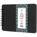 Drasca Album kroužkové Scrapbook Inspiration A5 (250 g/m2, 24 listů) - černé – Zboží Živě