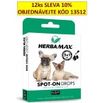 Herba Max Spot-on pro psy kočky do 15 kg 5 x 1 ml – Zbozi.Blesk.cz