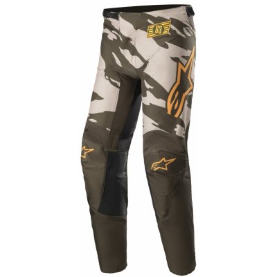 Alpinestars Youth Racer TACTICAL zeleno-pískovo-mandarinkové maskáčové – Zboží Mobilmania