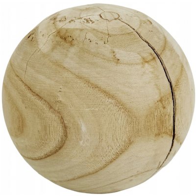 Dřevěná dekorace Koule Style Raw 15 cm - Paulovnie, by inspire – Hledejceny.cz