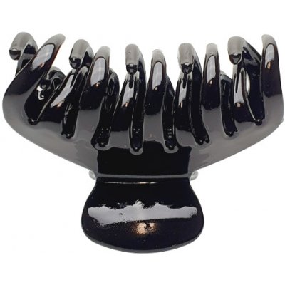 RB nakuplevne Plastový skřipec do vlasů, dvojité zuby "zaoblený" 6,5cm - černá – Zboží Mobilmania