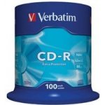 Verbatim CD-R 700MB 52x, printable, spindle, 100ks (43718) – Zboží Mobilmania