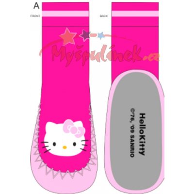 Sanrio Hello Kitty ponožky s podrážkou růžové – Hledejceny.cz