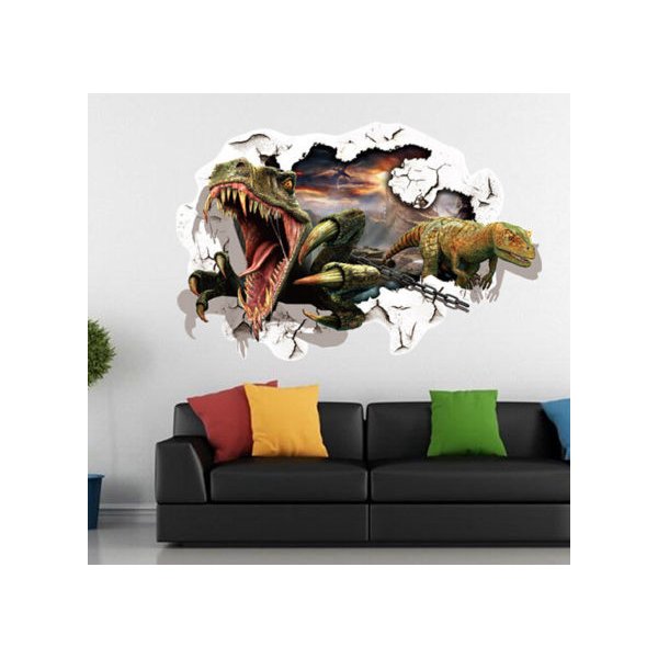  Decor4Walls Samolepka na zeď AW8002 Spinosaurus 3D 90x60cm