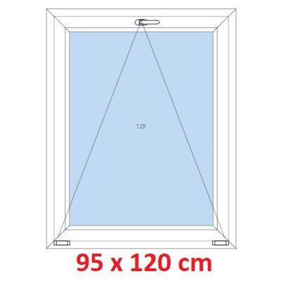 Soft Plastové okno 95x120 cm, sklopné, Oregon – Zboží Mobilmania