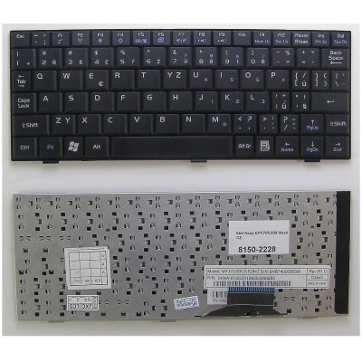 česká klávesnice Asus Eee 700 701 900 901 černá CZ