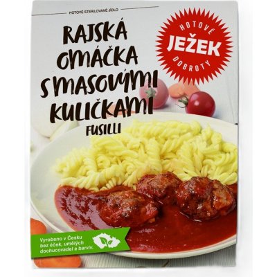 Ježkovy krabičky Rajská omáčka s masovými kuličkami Fusilli 450 g – Hledejceny.cz
