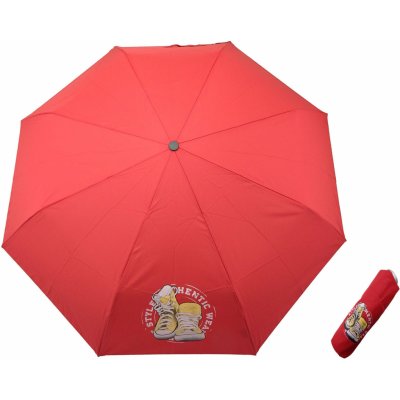 Doppler tenisky deštník skládací manuální červený