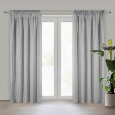 EUROFIRANY ZÁVĚS NA PÁSCE JUDYTA 140X300 CM STŘÍBRNÁ – Sleviste.cz