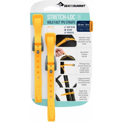 Sea To Summit popruh Stretch-Loc 18- 12 mm x 450 mm 2 kusy – Hledejceny.cz