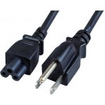 EFB Kabel síťový k notebooku US, NEMA 5-15P(typ B) - IEC320 C5, 1,8m, černý (trojlístek) (EK497.1,8 – Zboží Živě