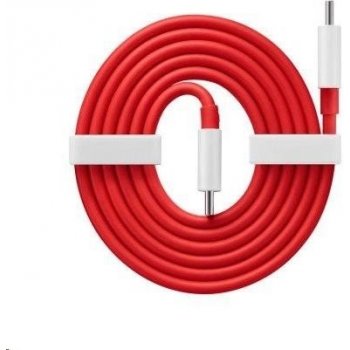 OnePlus D401 Warp Charge USB-C, 1,5m, červený