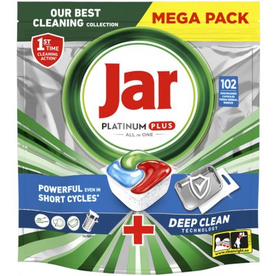 Jar Tablety do myčky Platinum Plus Blue Deep Clean 102 ks – Zboží Mobilmania