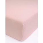 MKLuzkoviny.cz Jersey prostěradlo s elastanem Deluxe starorůžové 140x200 – Zboží Dáma