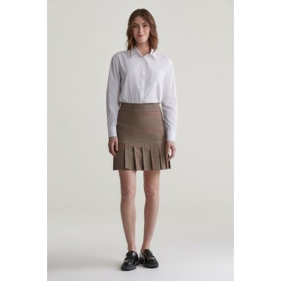 Gant Checked Pleated Skirt Cumin beige – Zbozi.Blesk.cz