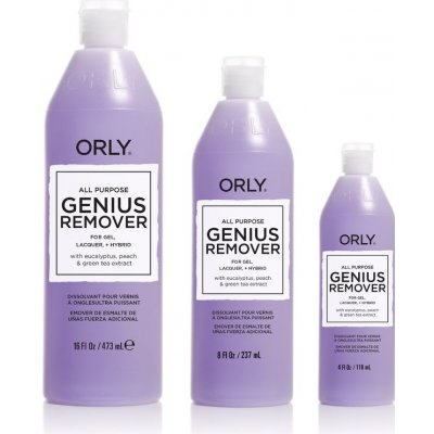 ORLY Genius Remover Víceúčelový odlakovač na laky i gelové laky na nehty 118 ml – Zbozi.Blesk.cz