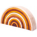 Bigjigs Baby skládací duha přírodní – Sleviste.cz