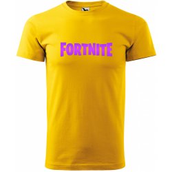 Sablio tričko s potiskem Fortnite Pink žluté