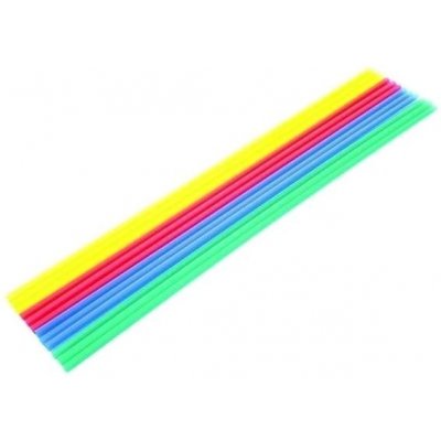 GoDan Plastová brčka slámky maxi barevný mix 6,5 × 750 mm 100 ks