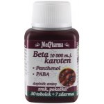 MedPharma Beta karot.10.000 m.j.Panth.+ Paba 37 kapslí – Hledejceny.cz