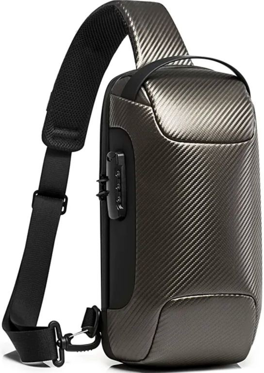 BANGE s USB + zámek Rambo Carbon Šedý 7 l