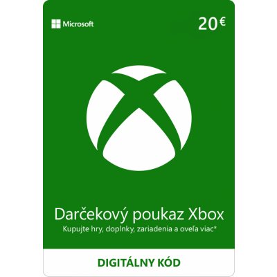 Microsoft Xbox Live dárková karta 20 € – Zbozi.Blesk.cz