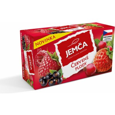 Jemča Červené plody ovocný čaj aromatizovaný 20 x 2 g – Zboží Mobilmania