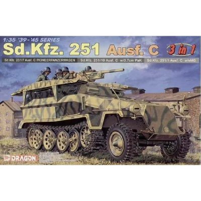 Dragon Model Kit military 6224 Sd.Kfz.251 Ausf.C 3 IN 1 1:35