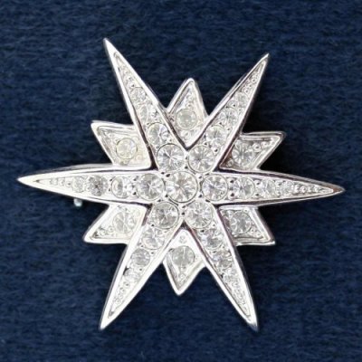 Brož White star Swarovski comp. 09/227114 – Hledejceny.cz