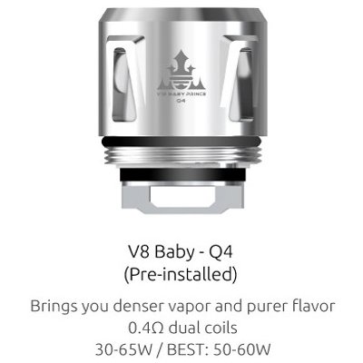 SMOK Q4 žhavící hlava pro TFV8 Baby kanthal 0,4ohm – Hledejceny.cz