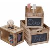 Úložný box Mendler dřevěný box HWC-E11 přírodní hnědá