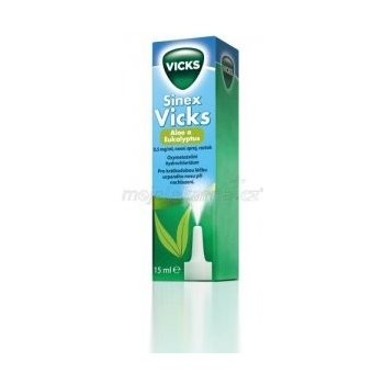 SINEX VICKS ALOE A EUKALYPTUS NAS 0,5MG/ML NAS SPR SOL 1X15ML