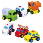 Viga Dřevěná autíčka 6ks – Zboží Dáma
