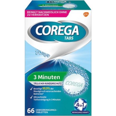 Corega Tabs 66 tablet 3 Minuten