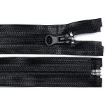 Voděodolný zip šíře 7 mm délka 85 cm spirálový, malé, černá – Zboží Mobilmania