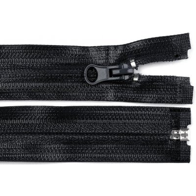 Voděodolný zip šíře 7 mm délka 85 cm spirálový, malé, černá – Zboží Mobilmania