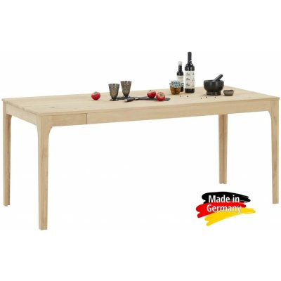 Rozkládací jídelní stůl - Divoký dub masiv 80 - 120 cm – Zboží Mobilmania