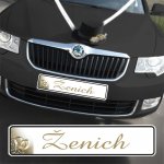 Svatební SPZ s textem - Zlaté prsteny - ženich (1 ks) – Zboží Dáma Svatební SPZ s textem - Zlaté prsteny - ženich (1 ks) – Zboží Dáma