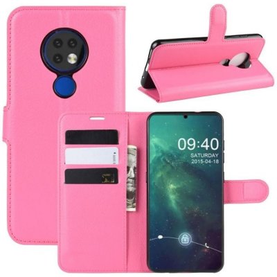 Litchi PU kožené na mobil Nokia 6.2 / Nokia 7.2 - rose – Zboží Živě