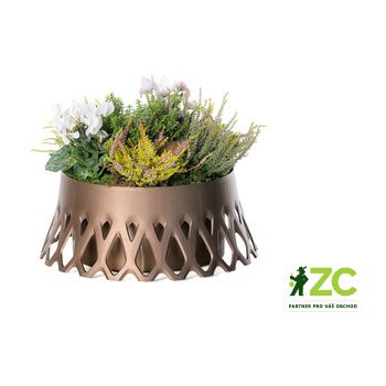 Plastia Samozavlažovací žardina Roseta 30 cm bronz