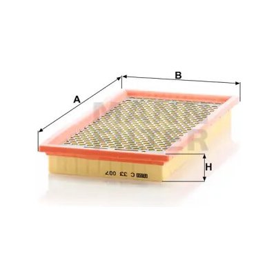 MANN FILTER Vzduchový filtr C 33 007 – Hledejceny.cz