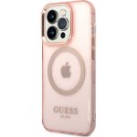 Pouzdro Guess Translucent MagSafe Apple iPhone 14 Pro růžové – Zbozi.Blesk.cz