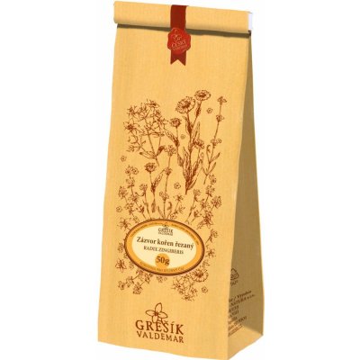 Grešík Zázvor kořen řezaný 50 g – Hledejceny.cz