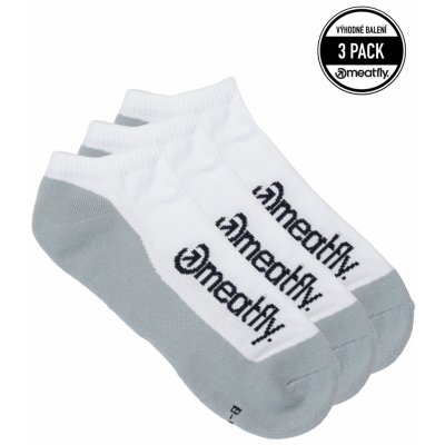 Meatfly Boot Socks 3Pack CO B White – Zboží Mobilmania