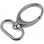 Pro Háčkování Karabina polokulatá černý nikl – Zboží Mobilmania