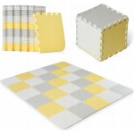 Kinderkraft Podložka pěnové puzzle Luno Yellow 30 ks 150x180 cm – Zboží Mobilmania
