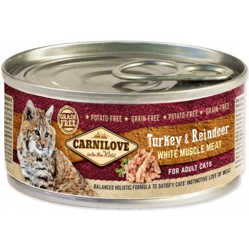 Carnilove White Muscle Meat Turkey&Reindeer Cats 100 g