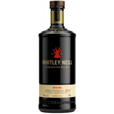 Whitley Neill London Dry Gin 43% 1 l (holá láhev)