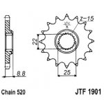 JT Sprockets JTF 1901-13 – Zboží Mobilmania
