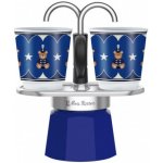 Bialetti Joyful Christmas Mini Express 2 + 2 šálky modrý – Zboží Dáma